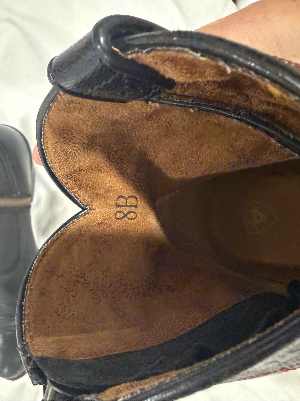 Black Women's Ariat Western Shortie Boots Size 8 - Picture 5 of 6